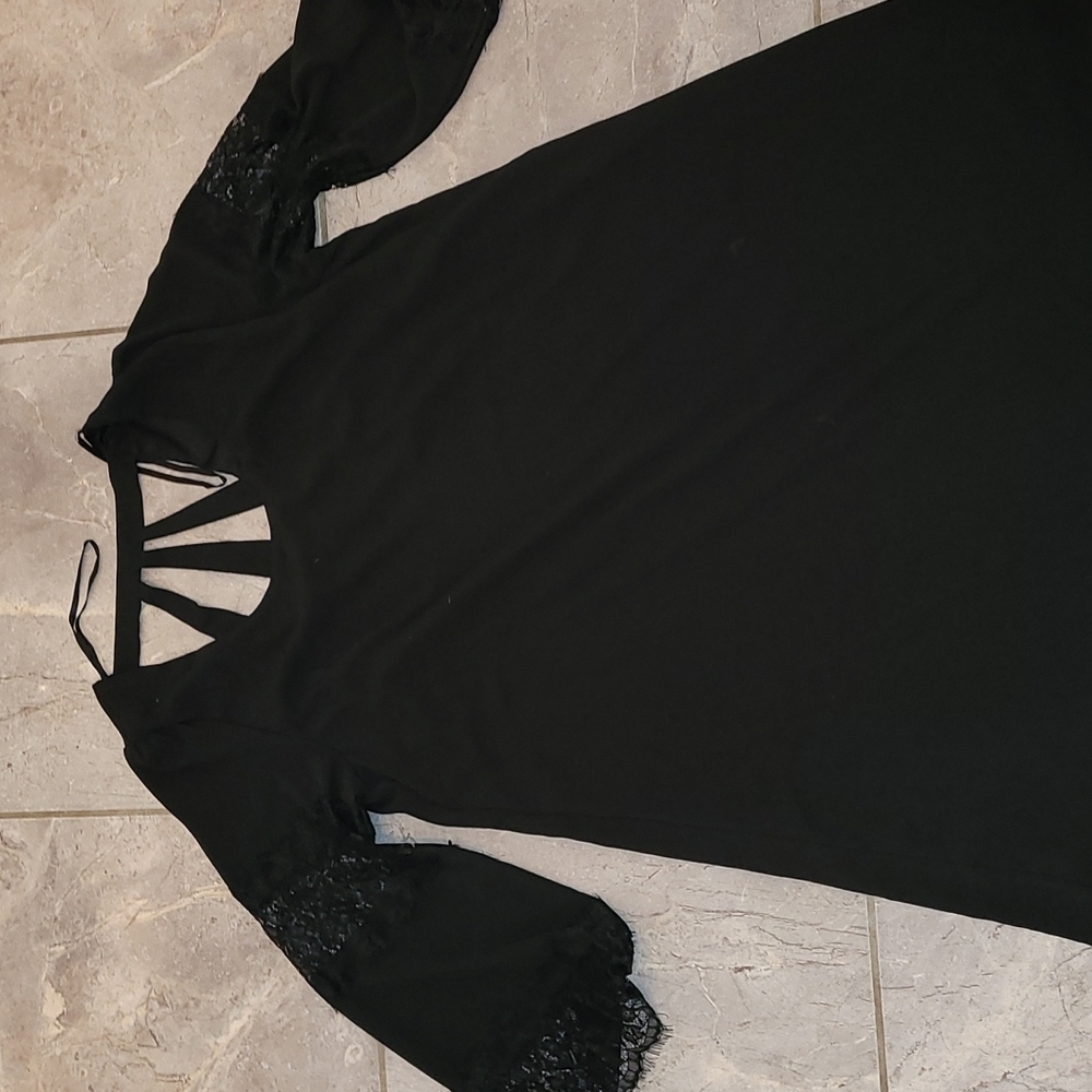 Flowy black dress